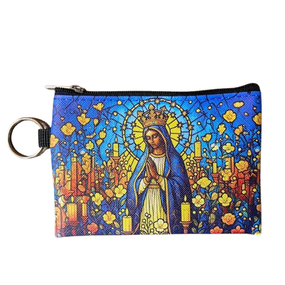 BOLSA PORTA MOEDAS NOSSA SENHORA APARECIDA MOD4 (1 UNIDADE)