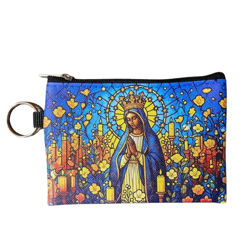 BOLSA PORTA MOEDAS NOSSA SENHORA APARECIDA MOD4 (1 UNIDADE)