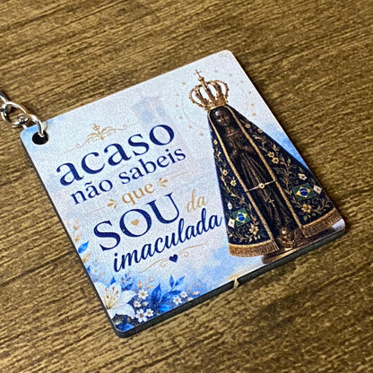 CHAVEIRO DE MDF ACASO NÃO SABEIS... (1 UNIDADE)