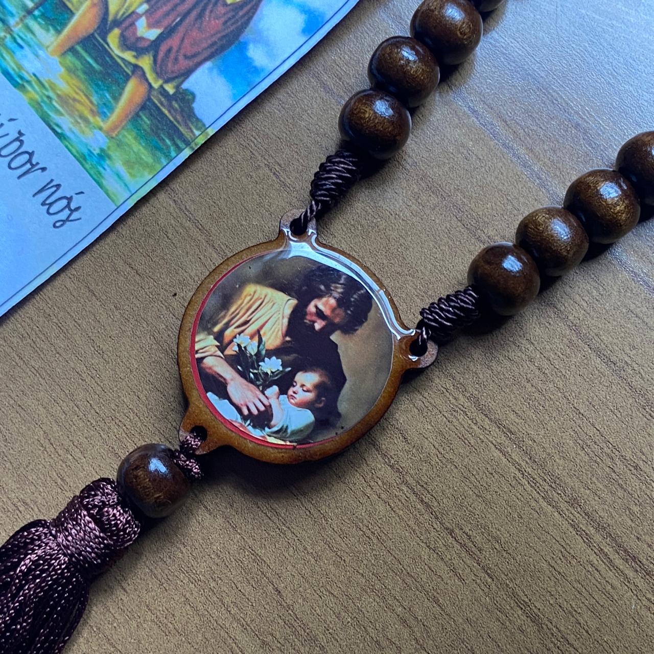 DEZENA PARA CARRO MADEIRA SÃO JOSÉ 10 MM (3 UNIDADES)