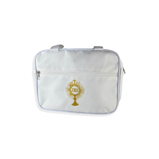 BOLSA PORTA BIBLIA BRANCA OSTENSÓRIO 20X25 (1 UNIDADE)