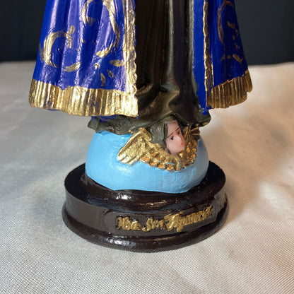 IMAGEM DE RESINA NACIONAL NOSSA SENHORA APARECIDA 21CM MOD2 (1 UNIDADE)