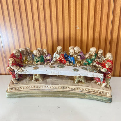 IMAGEM DE GESSO SANTA CEIA 16X35CM (1 UNIDADE)