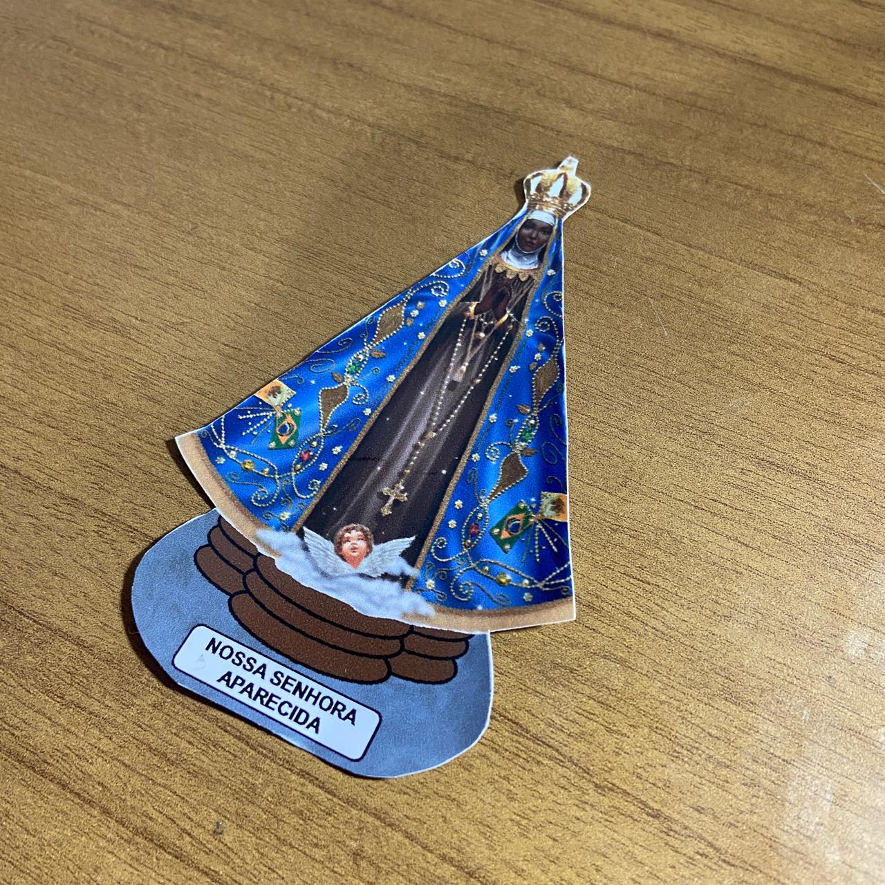 ADESIVO NOSSA SENHORA APARECIDA 11X07CM (3 UNIDADES)
