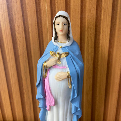IMAGEM DE RESINA NACIONAL NOSSA SENHORA GRÁVIDA 20CM (1 UNIDADE)