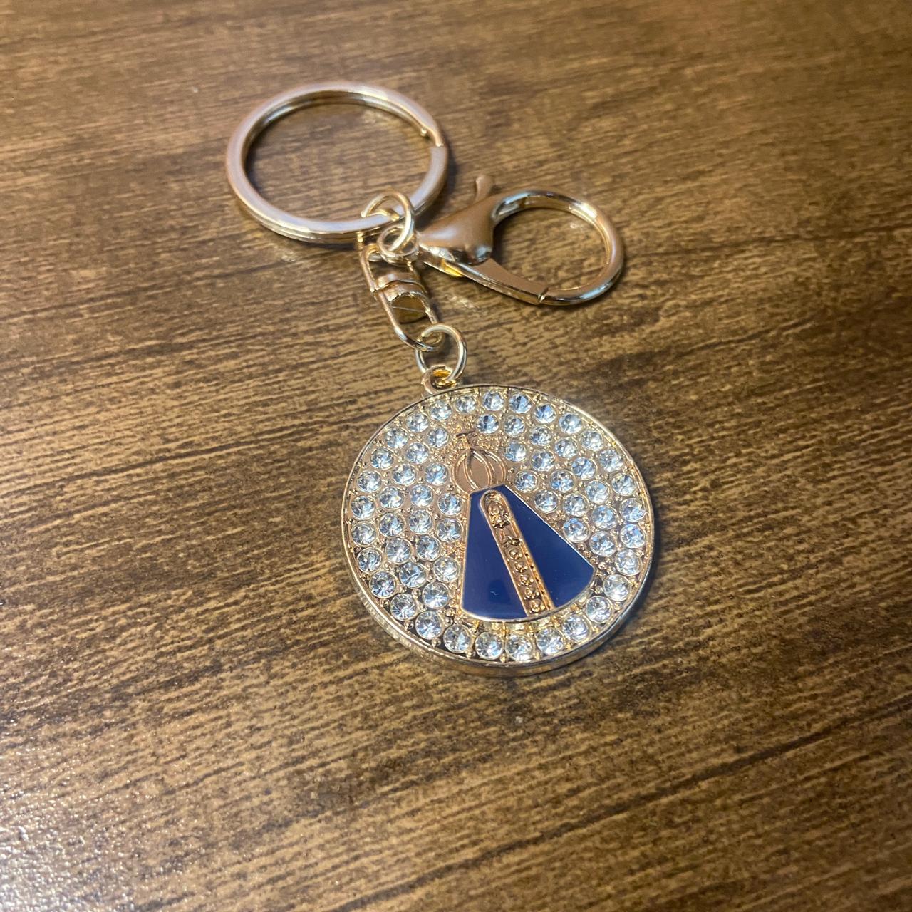 CHAVEIRO LUXO NOSSA SENHORA APARECIDA COM STRASS MOD5 (6 UNIDADES)