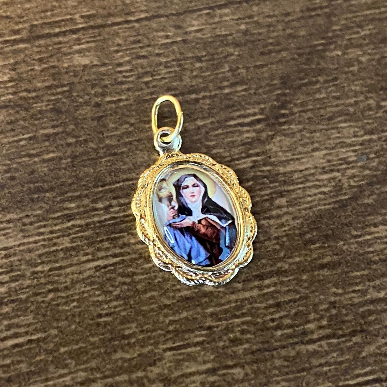 MEDALHA ALUMINIO SANTA CLARA (36 UNIDADES)