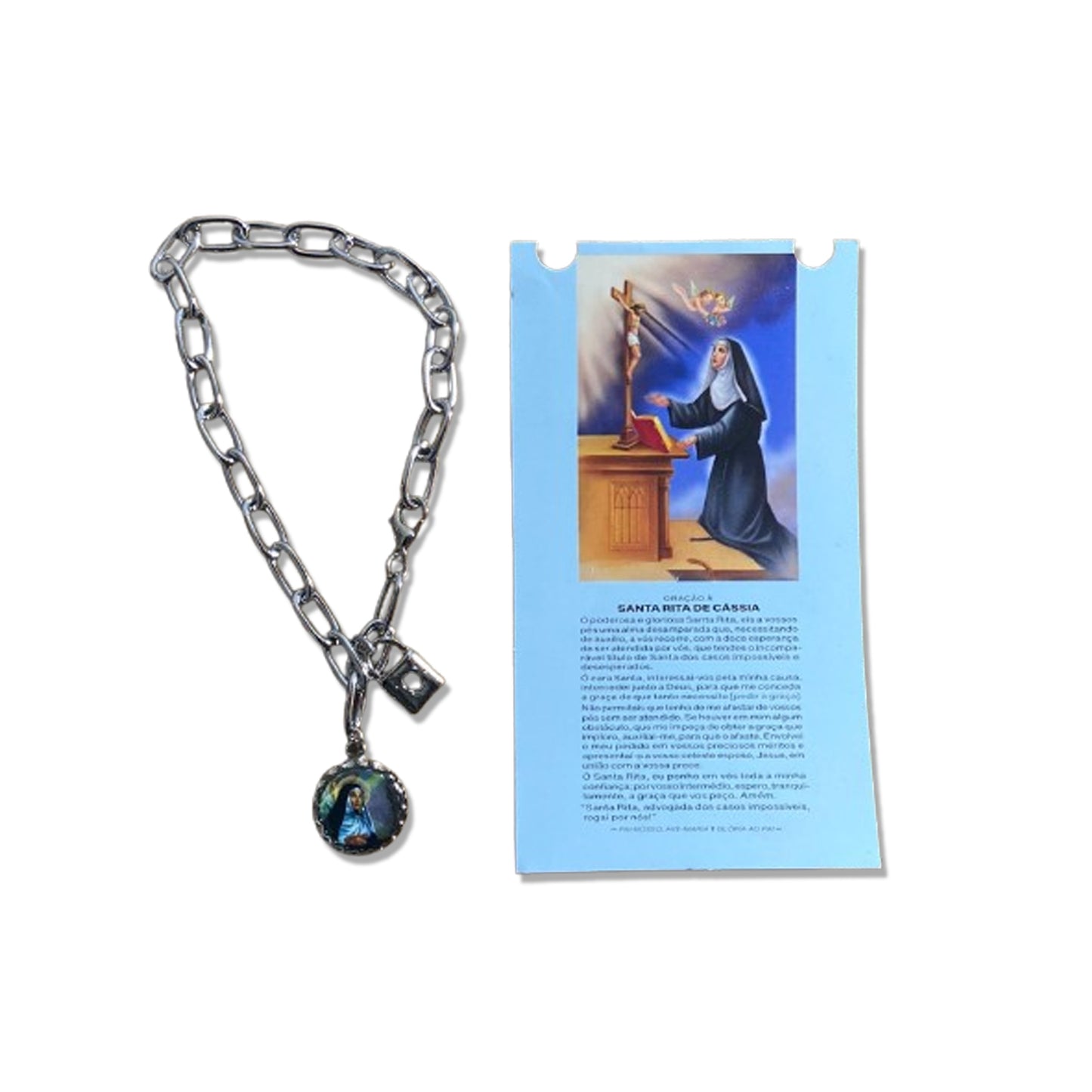 PULSEIRA CADEADO SANTA RITA DE CÁSSIA (3 UNIDADES)