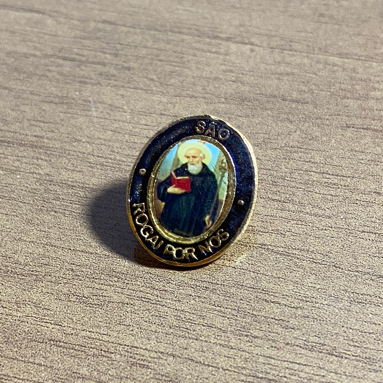 BOTOM DOURADO RESINADO SÃO BENTO (6 UNIDADES)