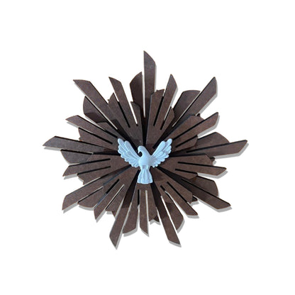 MANDALA MDF TABACO DIVINO ESPÍRITO SANTO DE METAL 23CM  (1 UNIDADE)