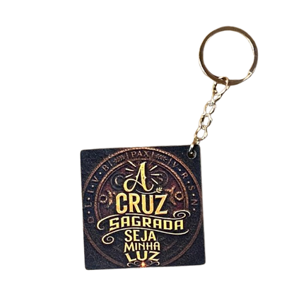CHAVEIRO DE MDF A CRUZ SAGRADA ... (1 UNIDADE)