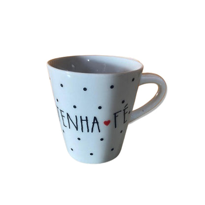 XÍCARA BRANCA TENHA FÉ MOD2... 120ML (1 UNIDADE)
