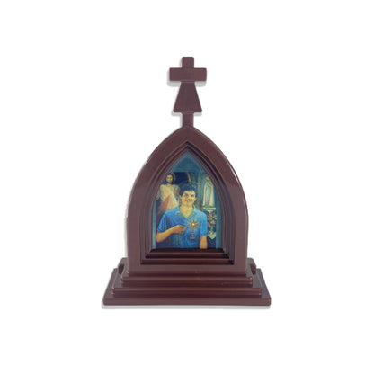 CAPELA ACRÍLICA G SÃO CARLO ACUTIS MARROM 18X12 CM (1 UNIDADE)