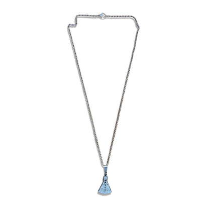 CORRENTE AÇO INOX CRUCIFIXO NOSSA SENHORA APARECIDA MOD2 (1 UNIDADES)
