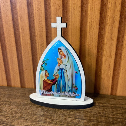 CAPELA MDF DESMONTÁVEL NOSSA SENHORA DE LOURDES 11CM (1 UNIDADE)