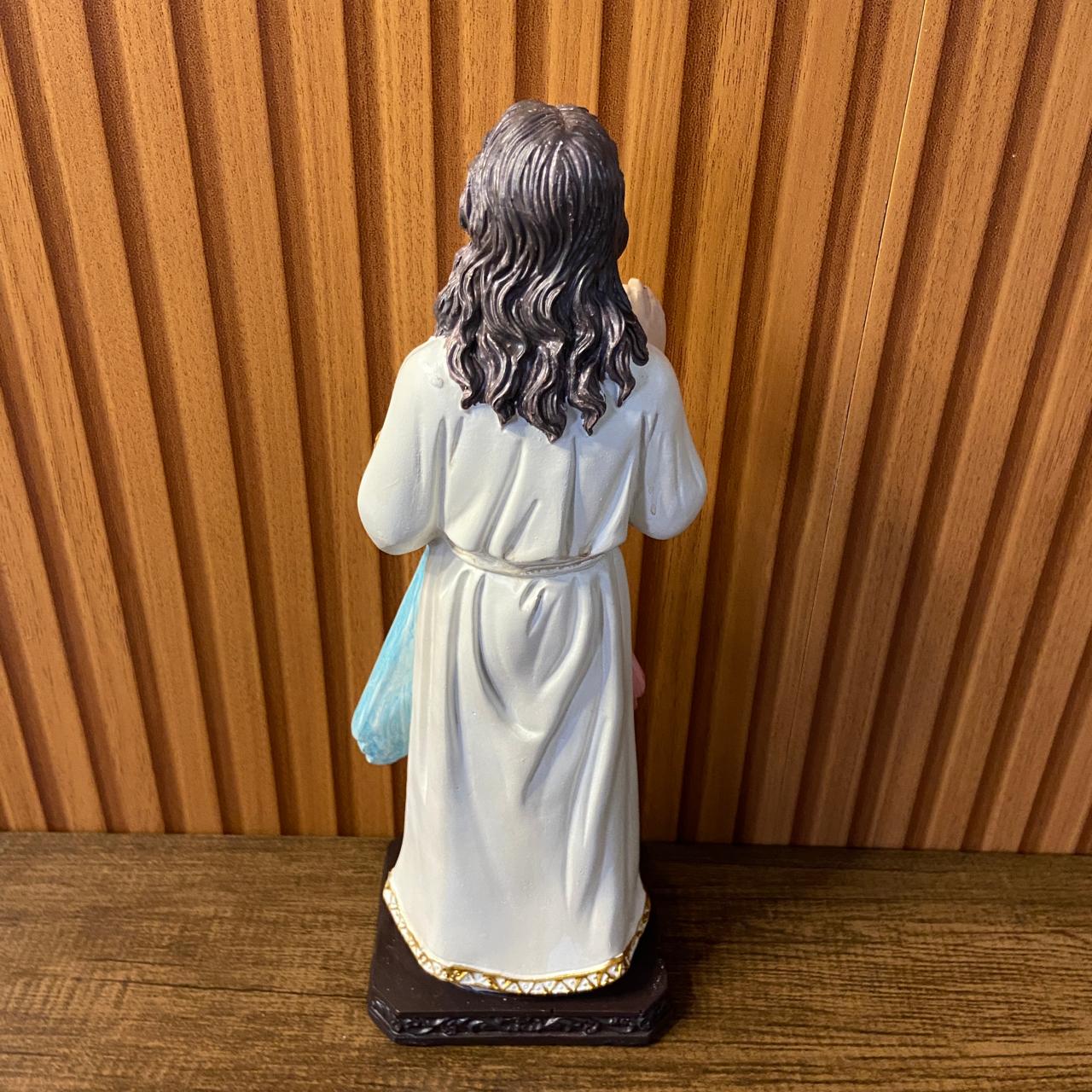 IMAGEM DE RESINA IMPORTADA JESUS MISERICORDIOSO 30CM (1 UNIDADE)