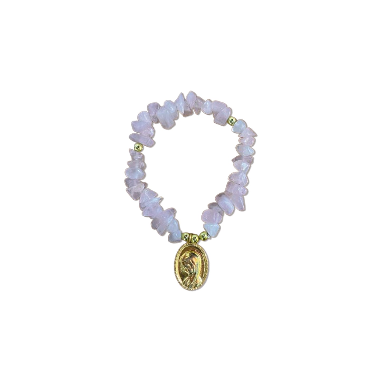 PULSEIRA CRISTAL ROSA NOSSA SENHORA DO SILÊNCIO  ( 1 UNIDADE)