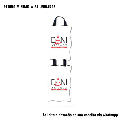 ADORNO DUPLO QUADRADO FITA PERSONALIZADO (1 UNIDADE)