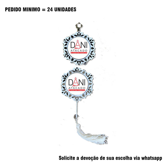ADORNO DUPLO MINI CIRCULO PERSONALIZADO (1 UNIDADE)