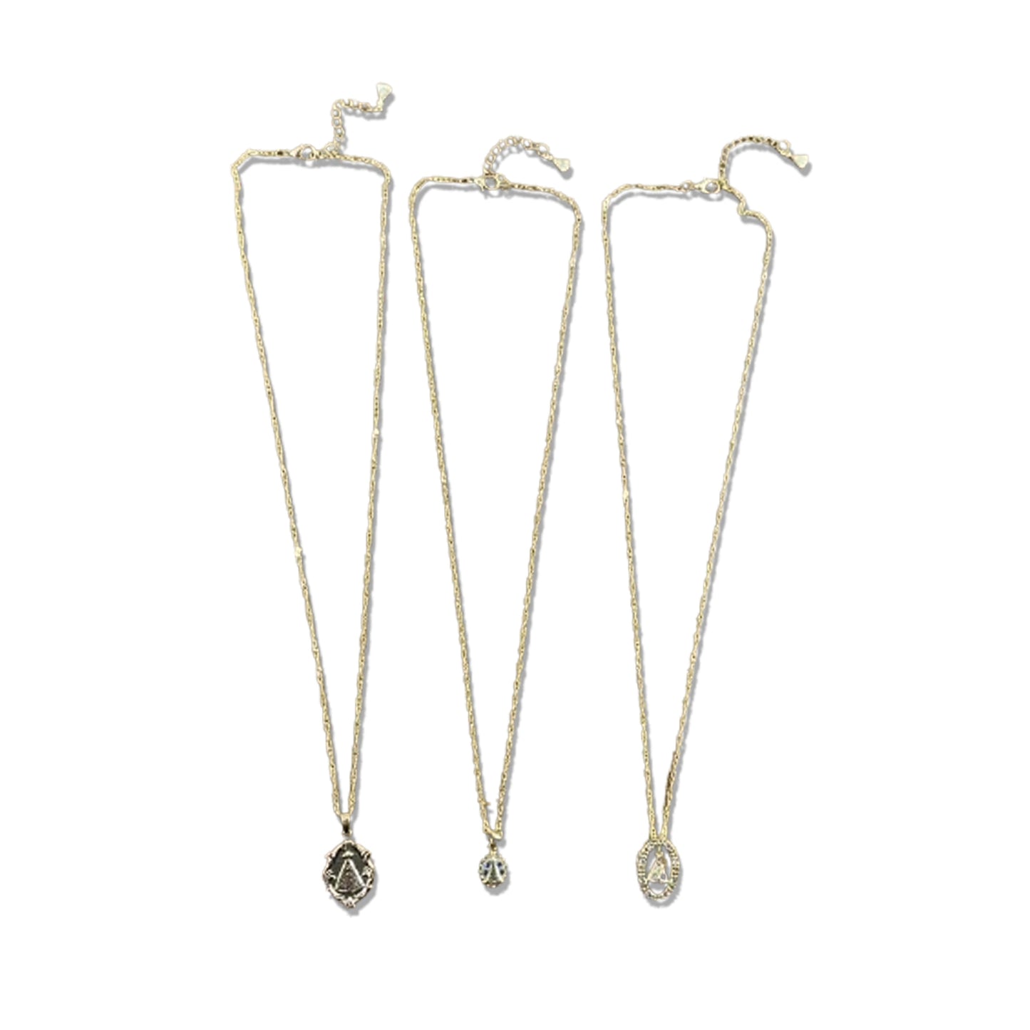 CORRENTE DOURADA NOSSA SENHORA APARECIDA MODELOS SORTIDOS MOD2 (3 UNIDADES)