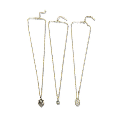 CORRENTE DOURADA NOSSA SENHORA APARECIDA MODELOS SORTIDOS MOD2 (3 UNIDADES)