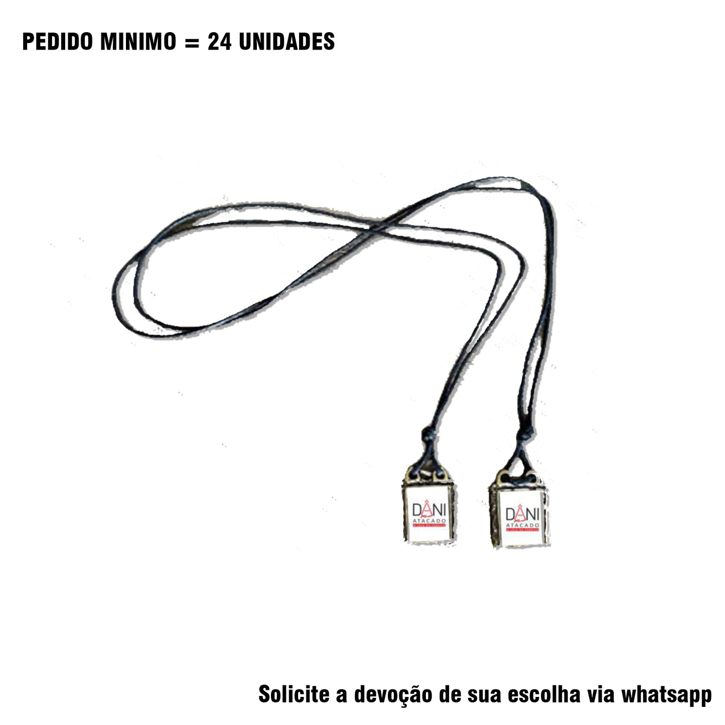 ESCAPULÁRIO DE COURO PERSONALIZADO (1 UNIDADE)