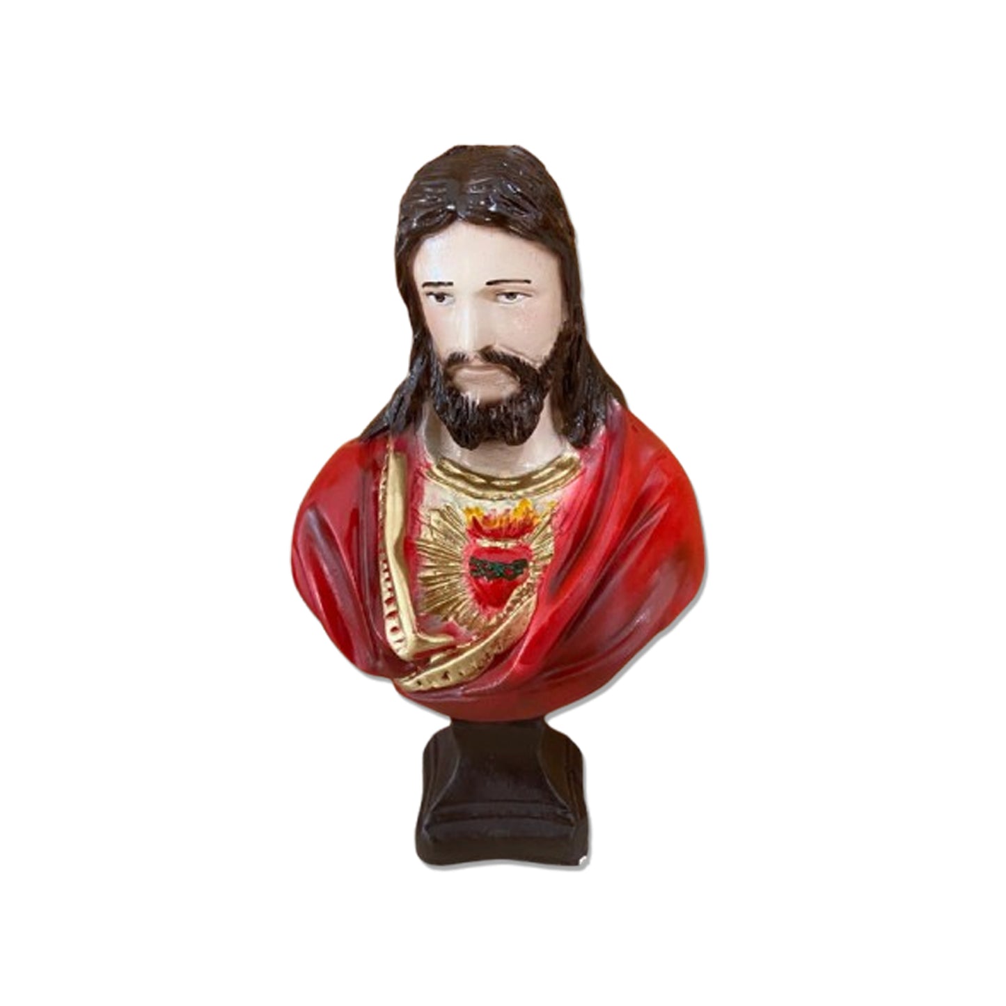 BUSTO DE GESSO SAGRADO CORAÇÃO DE JESUS 24CM (1 UNIDADE)