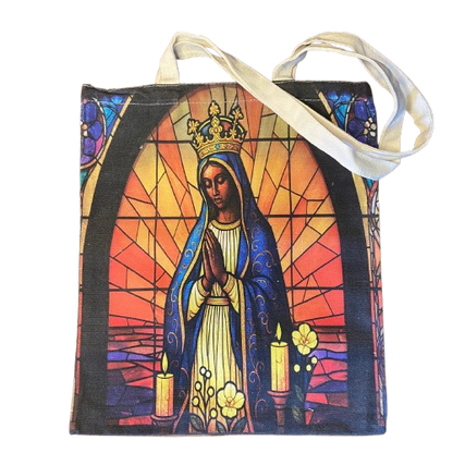 SACOLA DE COMPRAS NOSSA SENHORA APARECIDA 39x34,5CM  - MOD3 (1 UNIDADE)