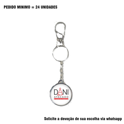 CHAVEIRO METAL DUPLA FACE PERSONALIZADO (1 UNIDADE)