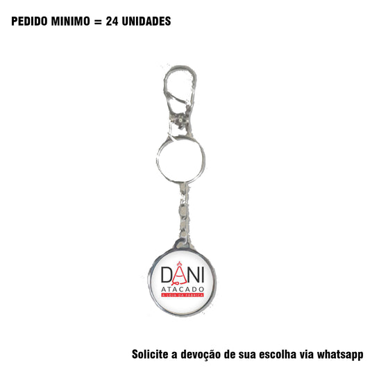 CHAVEIRO METAL DUPLA FACE PERSONALIZADO (1 UNIDADE)