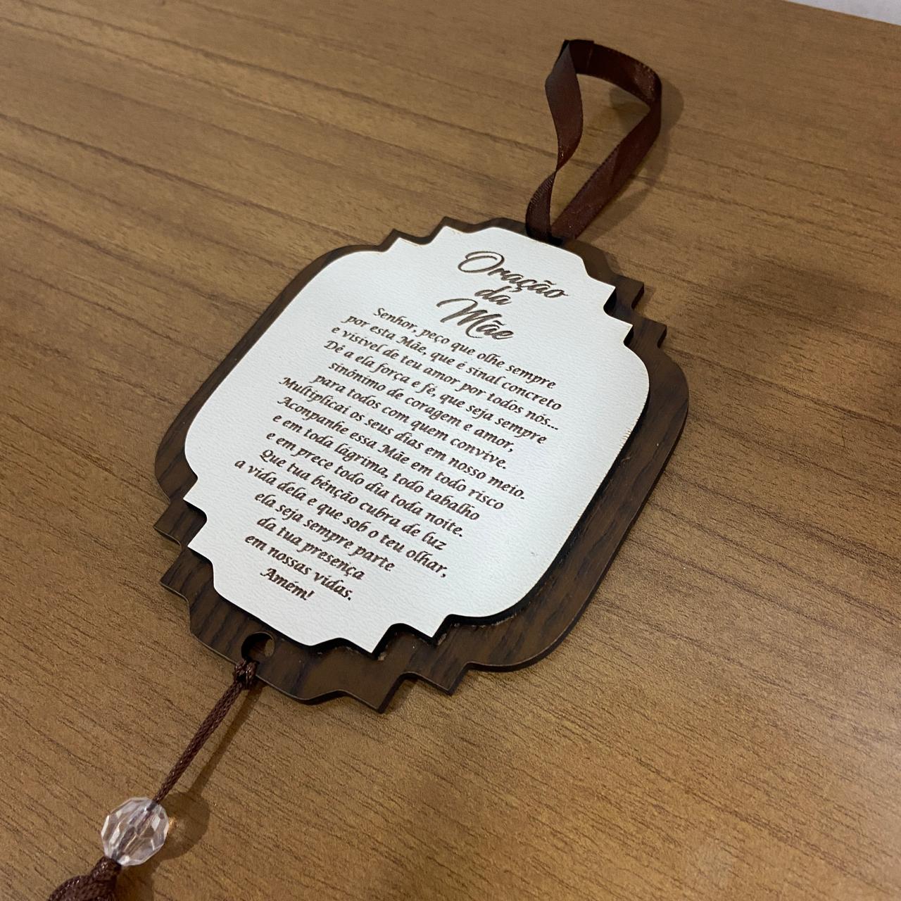 PÊNDULO MDF ORAÇÃO DA MÃE (1 UNIDADE)