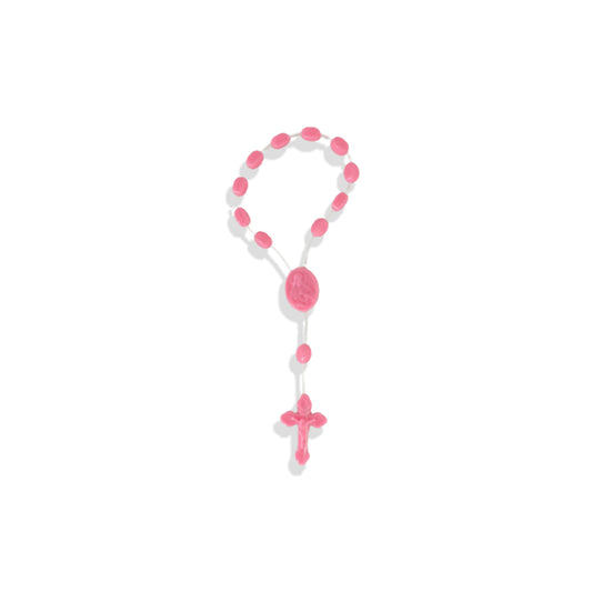 DEZENA DE DEDO PLÁSTICO ROSA (12 UNIDADES)
