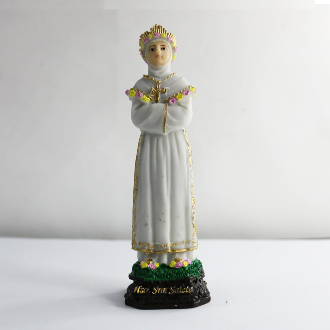 IMAGEM DE RESINA NACIONAL NOSSA SENHORA DE SALETTE 16CM (1 UNIDADE)