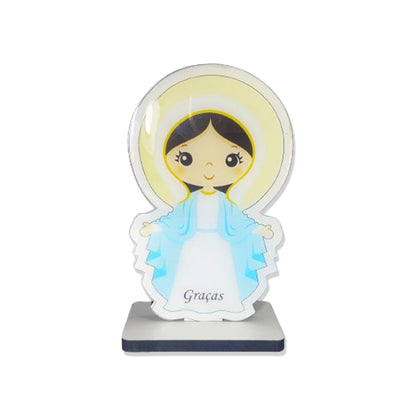 IMAGEM MDF INFANTIL NOSSA SENHORA DAS GRAÇAS 13CM (1 UNIDADE)