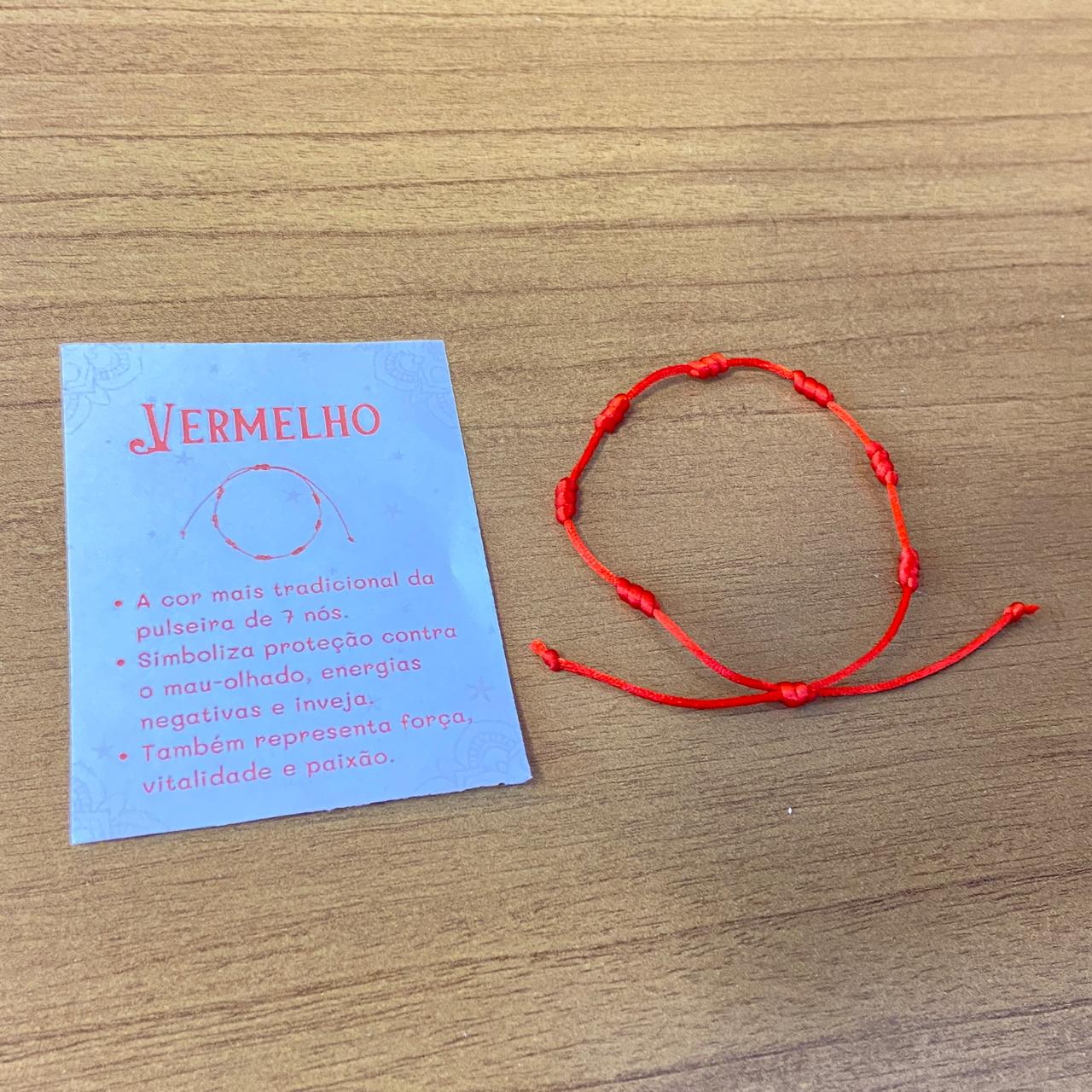 PULSEIRA VERMELHA REGULÁVEL 7 NÓS  (03 UNIDADES)