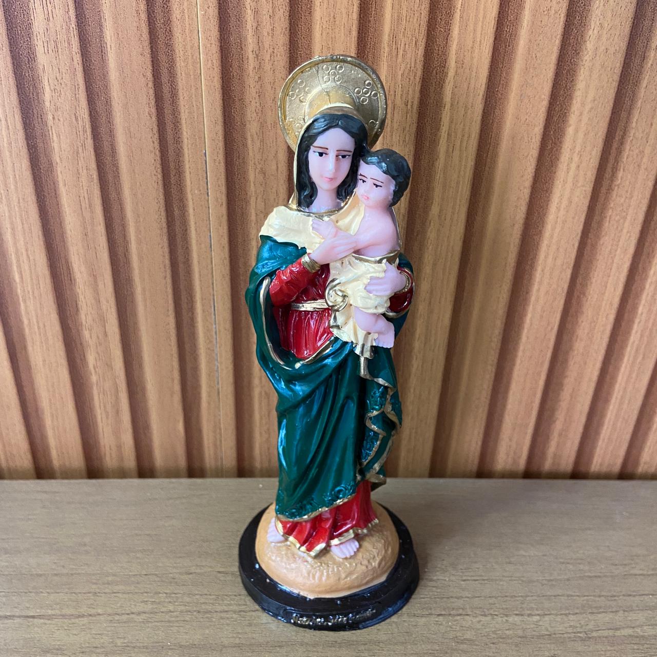 IMAGEM DE RESINA NACIONAL MÃE RAINHA 20CM (1 UNIDADE)