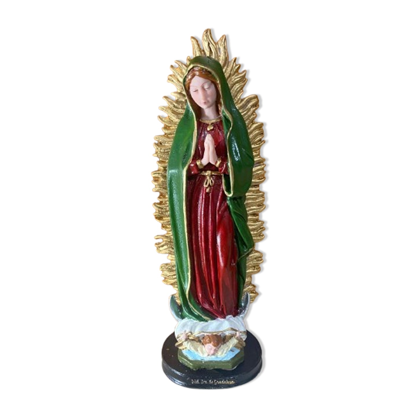 IMAGEM DE RESINA NACIONAL NOSSA SENHORA DE GUADALUPE 32CM (1 UNIDADE)