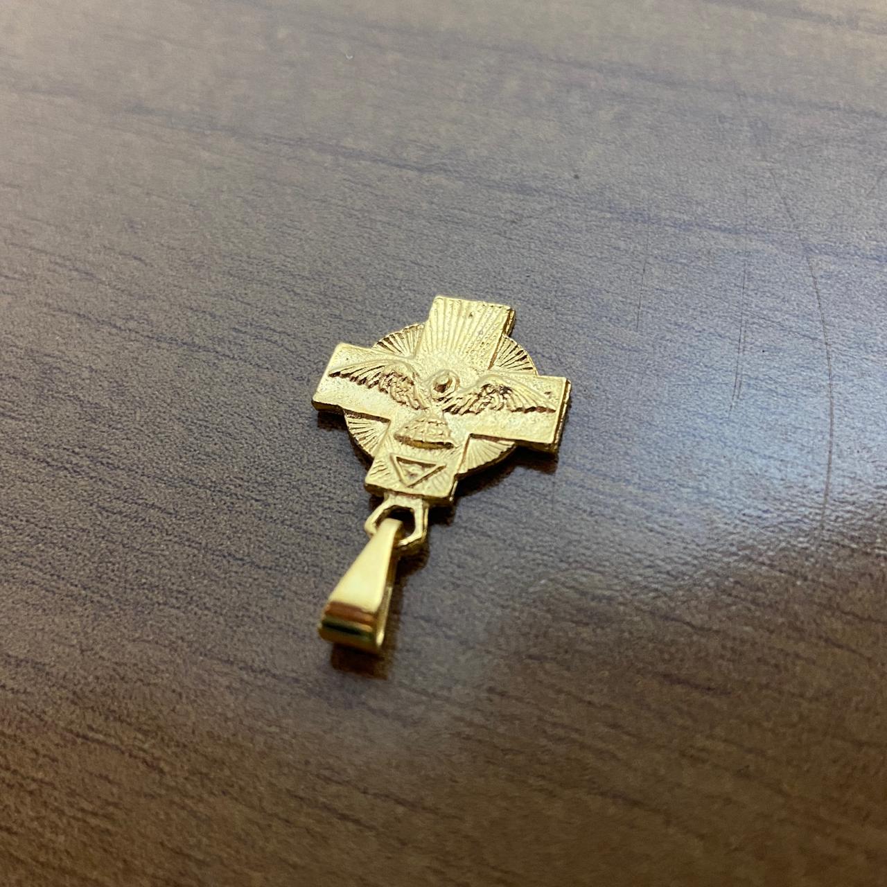 PINGENTE DOURADO DIVINO ESPÍRITO SANTO  (6 UNIDADES)