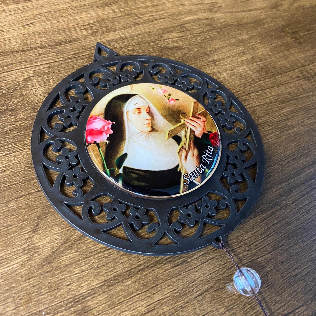 MANDALA MDF TABACO SANTA RITA 26CM (1 UNIDADE)