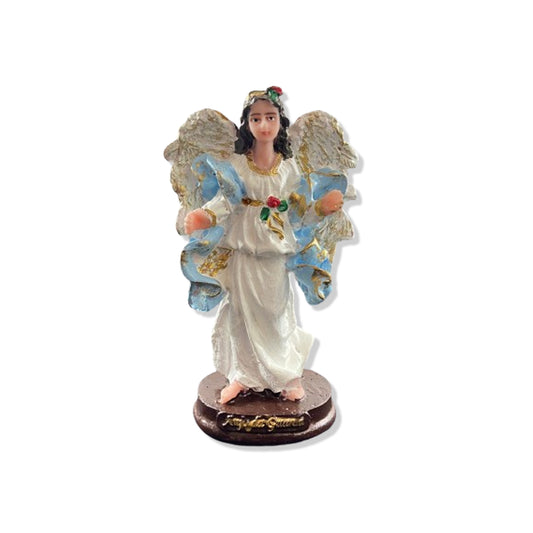 IMAGEM DE RESINA NACIONAL ANJO DA GUARDA AZUL 15CM (1 UNIDADE)