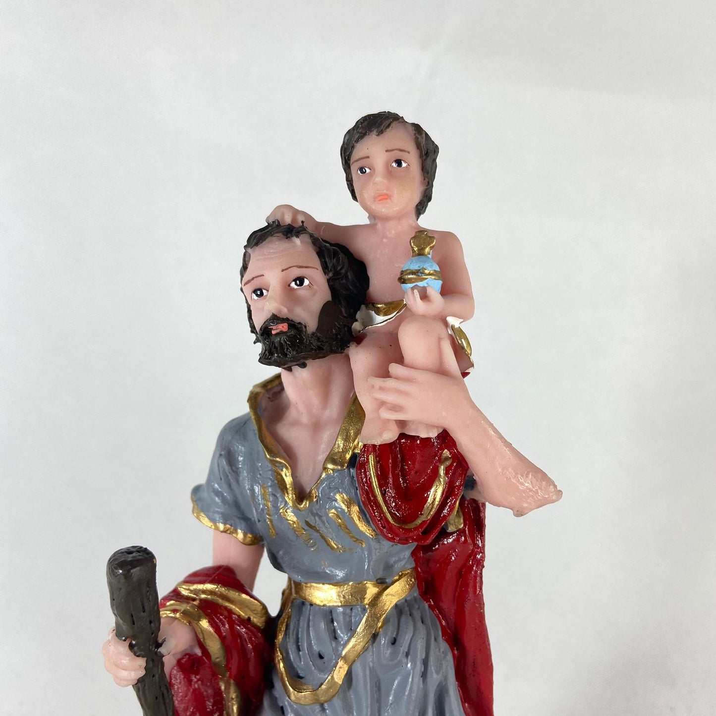 IMAGEM DE RESINA NACIONAL SÃO CRISTOVÃO 22CM (1 UNIDADE)