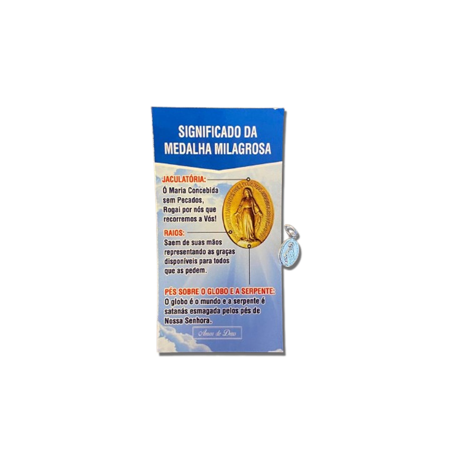 MEDALHA MILAGROSA PRATEADA NOSSA SENHORA DAS GRAÇAS P  (12 UNIDADES)