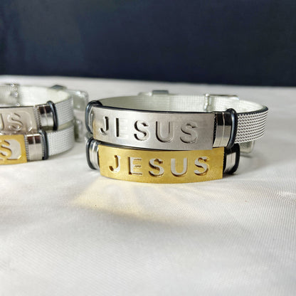 PULSEIRA PRATA JESUS (3 UNIDADES)