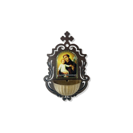 PORTA AGUA BENTA MDF SANTO ANTÔNIO 16CM (1 UNIDADE)