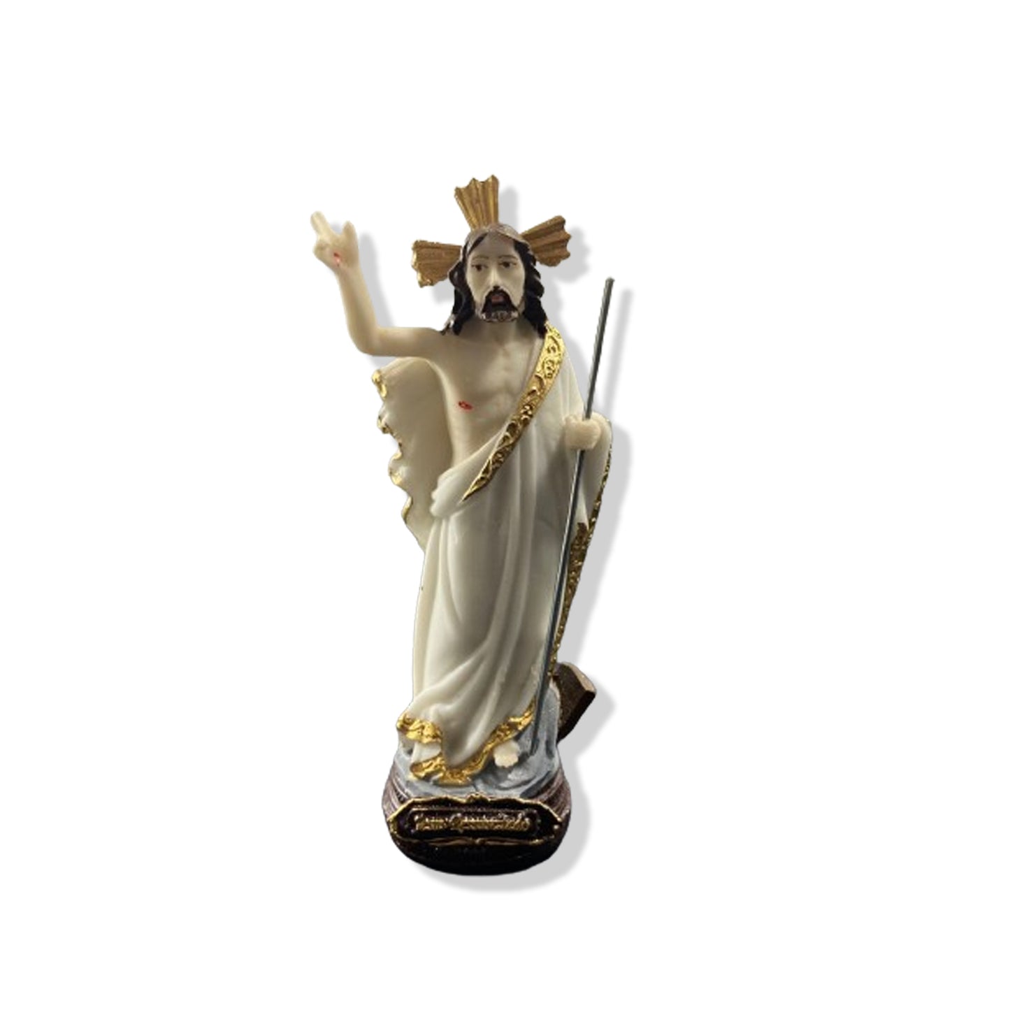 IMAGEM DE RESINA NACIONAL JESUS RESSUSCITADO 14CM (1 UNIDADES)