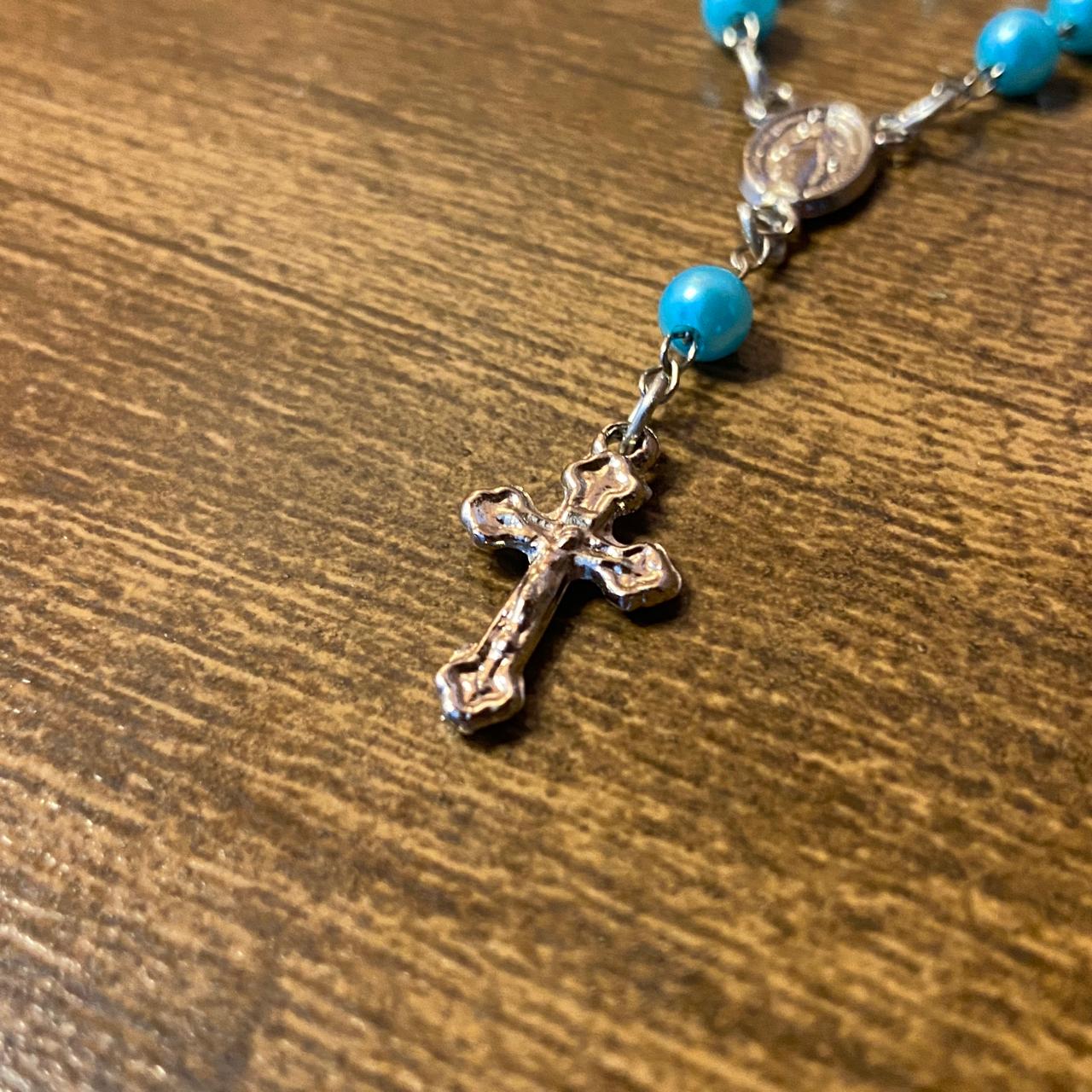 DEZENA DE DEDO PEROLA AZUL 6MM (12 UNIDADES)