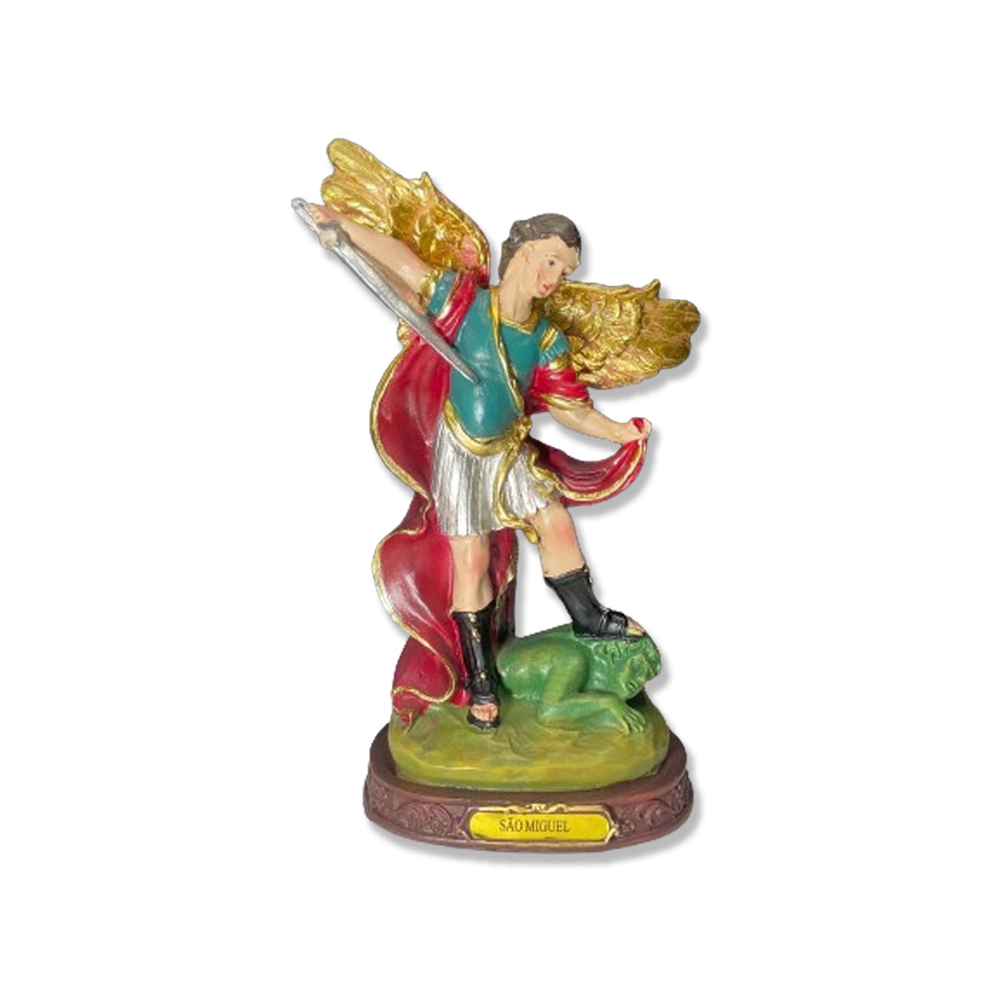 IMAGEM DE RESINA IMPORTADA SÃO MIGUEL 20CM (1 UNIDADE)