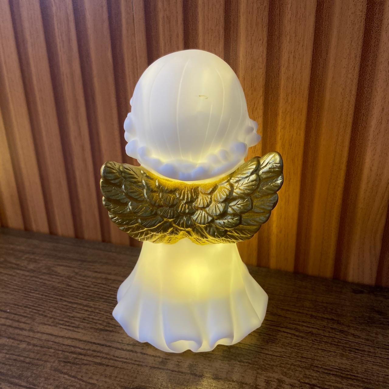 LUMINÁRIA LED ANJINHO BRANCO 14CM (1 UNIDADE)