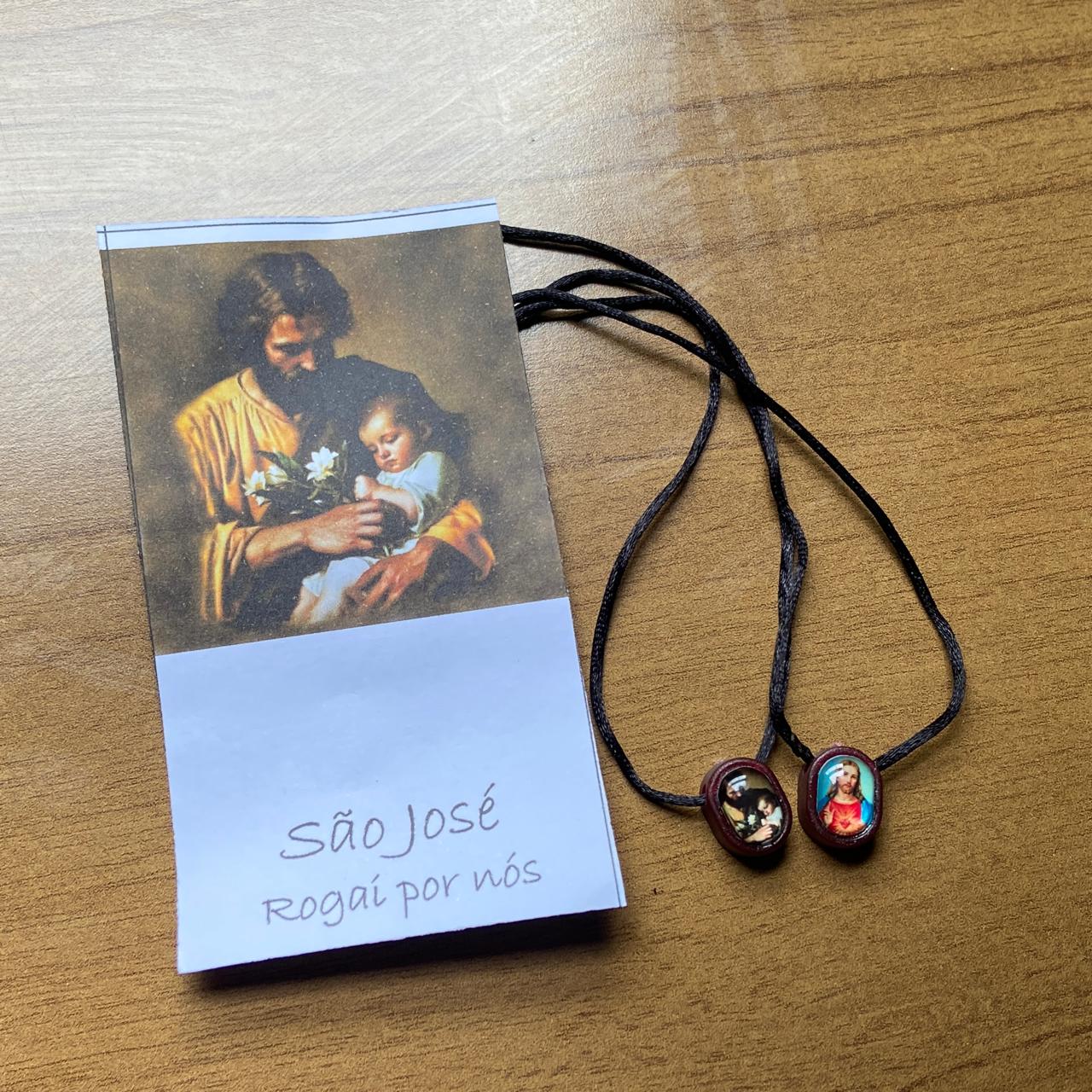 ESCAPULÁRIO CORDINHA SÃO JOSÉ  (1 UNIDADE)