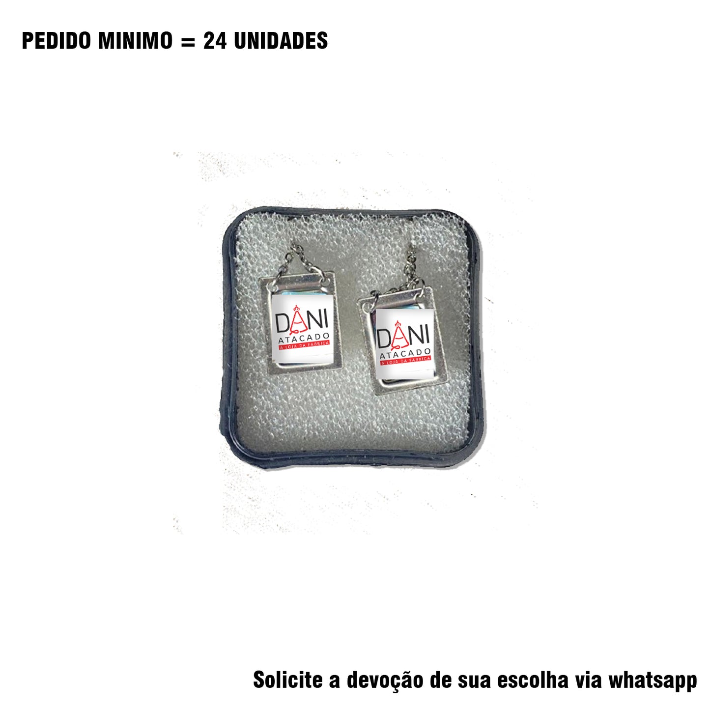 ESCAPULÁRIO INOX PERSONALIZADO (1 UNIDADE)